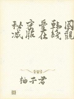 秘密爱韩国无删减版在线观看