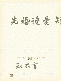 先婚后爱 短剧封面