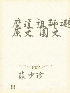 魔道祖师避尘篇原文 图文