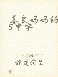善良妈妈的朋友5中字