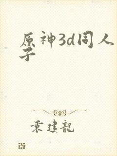 原神3d同人本子封面