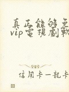 真正能够免费看vip电视剧软件封面