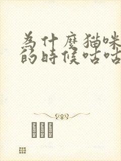 为什么猫咪呼吸的时候咕咕咕的声音