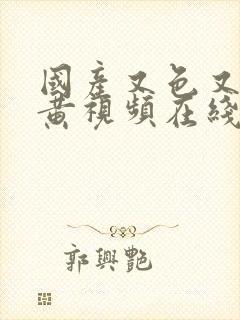 国产又色又爽又黄视频在线观看