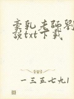 豪乳老师刘艳小说txt下载