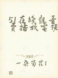51在线观看免费播放电视剧大全