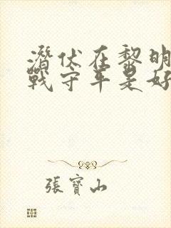 潜伏在黎明之前战守平是好人吗