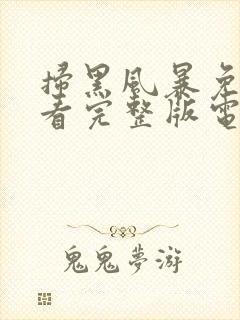 扫黑风暴免费观看完整版电视剧下载