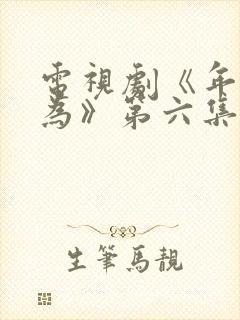 电视剧《年少有为》第六集免费观看