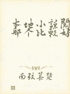 本地小说阅读器哪个比较好