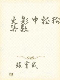 火影中轻松日常集数