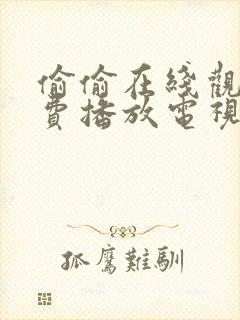 偷偷在线观看免费播放电视剧大全网封面