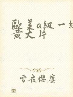 欧美a级一级特黄大片