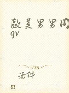 欧美男男同性恋gv