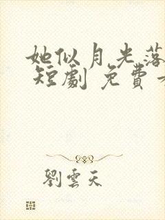 她似月光落我心 短剧 免费看封面