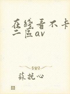 在线看不卡一区二区av