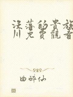 没落的贵族琉璃川免费观看全集