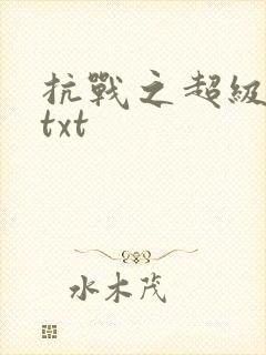 抗战之超级兵王txt