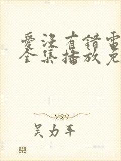 爱没有错电视剧全集播放免费