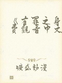 《有罪之身》免费观看中文版全集