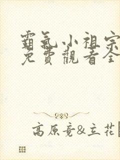 霸气小祖宗短剧免费观看全集