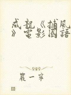 成龙《捕风追影》电影国语在线观看