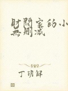财阀家的小儿子无删减封面
