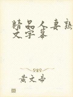 精品人妻熟女中文字幕