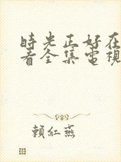 时光正好在线观看全集电视剧免费