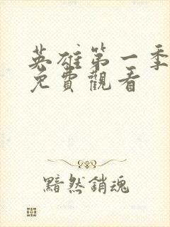 英雄第一季全集免费观看