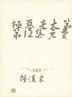 极恶老大第二季第12集免费观看