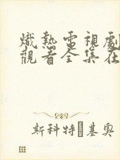 炽热电视剧免费观看全集在线播放