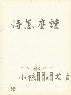 恃怎么读封面