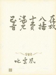 已满十八在线观看免费播放电视剧全封面