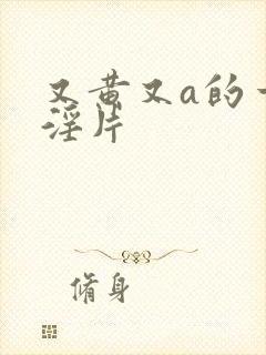 又黄又a的一级淫片