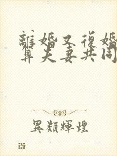 离婚又复婚财产算夫妻共同财产吗?