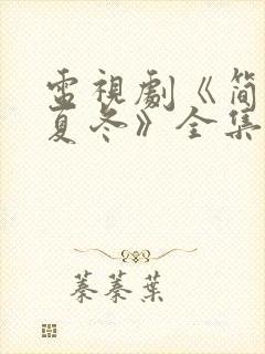 电视剧《简言的夏冬》全集免费观看