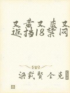 又黄又爽又色无遮挡18禁网站