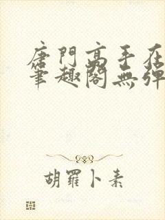唐门高手在异世笔趣阁无弹窗