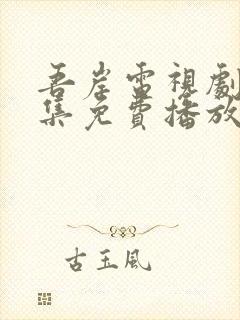 吾岸电视剧24集免费播放在线观看