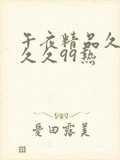午夜精品久久久久久99热