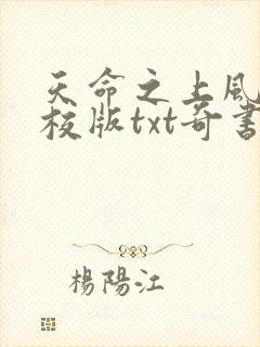 天命之上风月精校版txt奇书