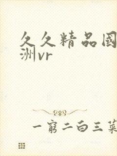 久久精品国产亚洲vr