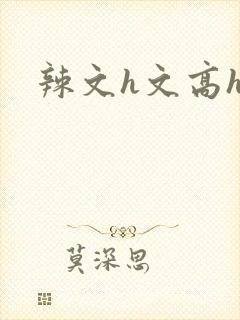 辣文h文高hh封面