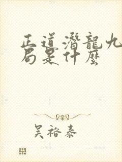 正道潜龙九哥结局是什么