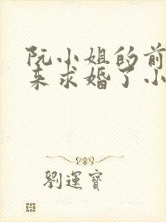 阮小姐的前夫又来求婚了小说无弹窗
