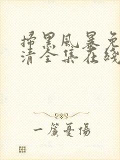 扫黑风暴免费高清全集在线封面