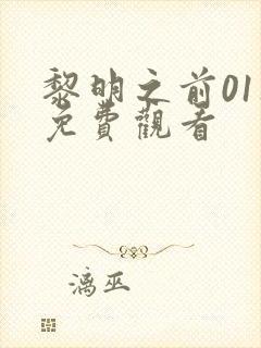 黎明之前01集免费观看