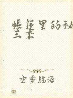 帐篷里的秘密第三季