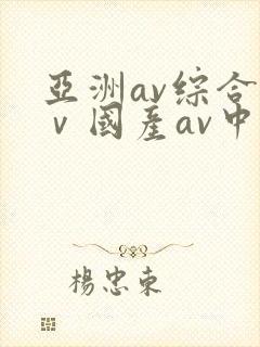 亚洲av综合aⅴ国产av中文封面